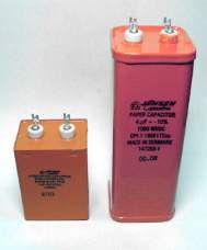 copper-foil 1uf/630v (left), copper-foil 4uf/1000uf(right)